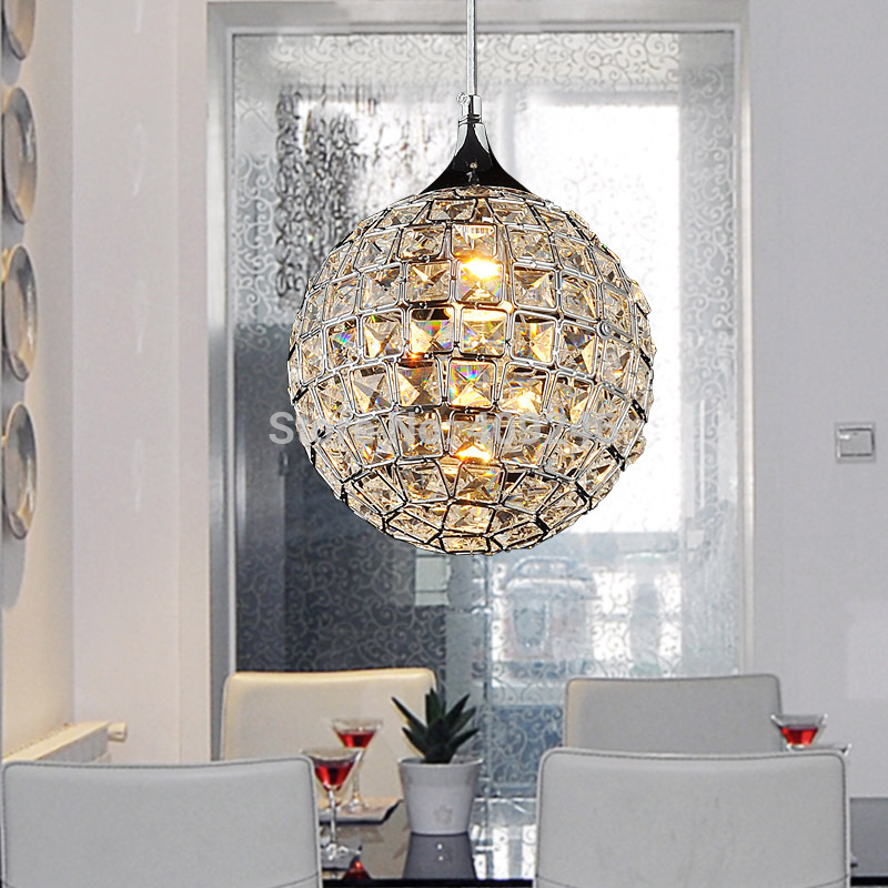 modern k9 crystal ball droplight art bar el crystal luxury decorative lighting