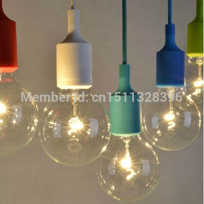 modern silicone edison pendant hanging lights lamp fixtures for cafe bar store hall club shop restaurant art droplight decor