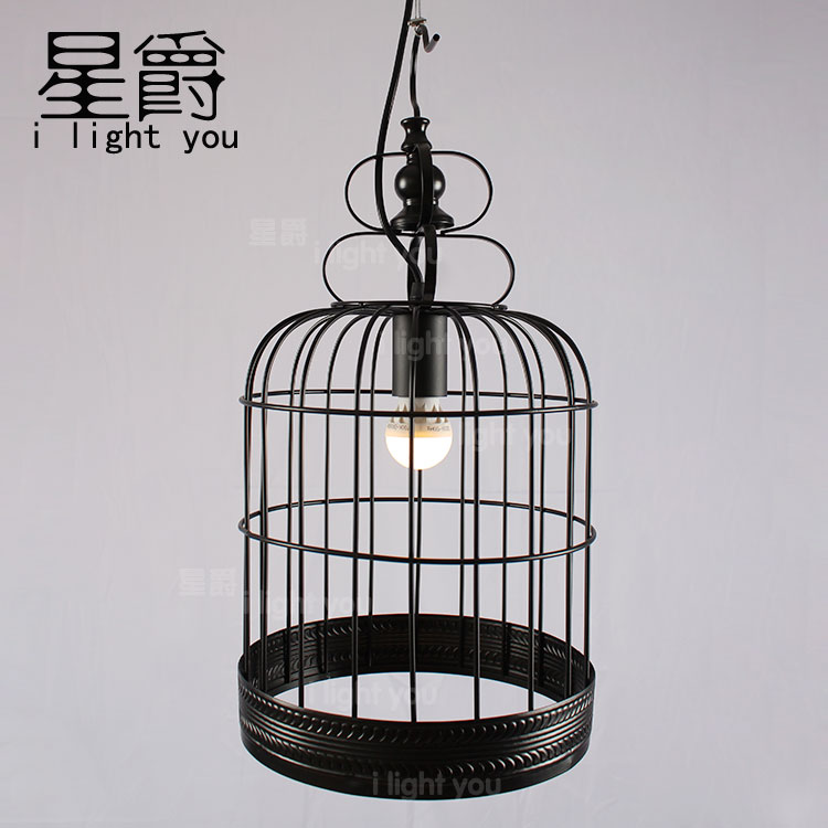 nordic loft industrial vintage bird cage edison ceiling lights metal droplight cafe store hall dining room bar restaurant lamp