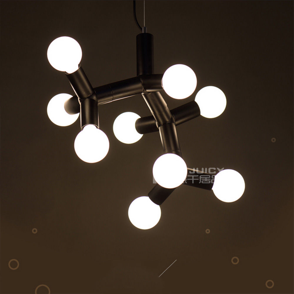 nordic modern dna molecular ceiling chandelier pendant lamp droplight cafe bar restaurant bedroom live room