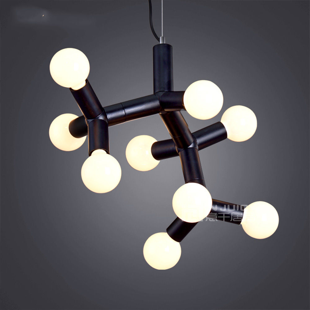 nordic modern dna molecular ceiling chandelier pendant lamp droplight cafe bar restaurant bedroom live room