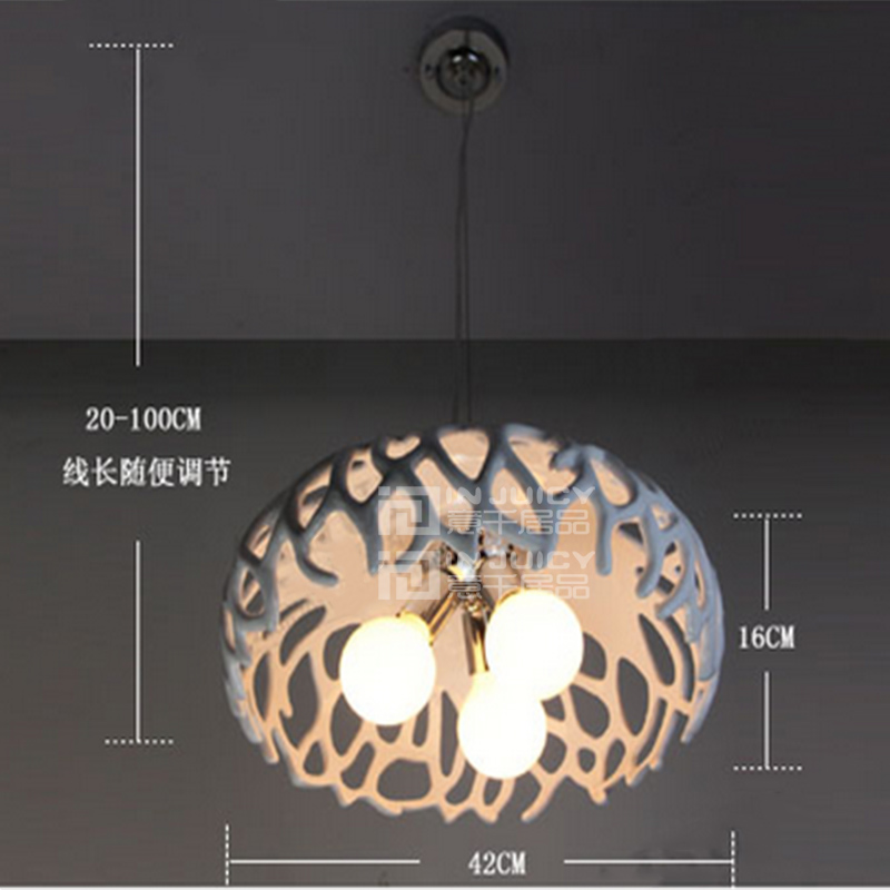 nordic modern e27 led iron resin ceiling light lamp droplight fixture chandelier home coffee shop cafe bedroom reading bar decor