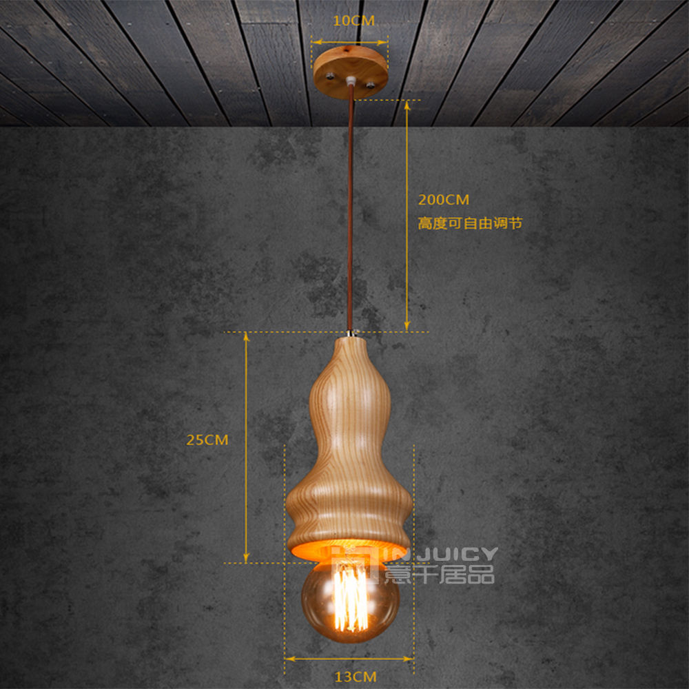 nordic wood pendant light fixture bedroom pendant lamp balcony loft bar dining droplight home cafe living room lighting decor