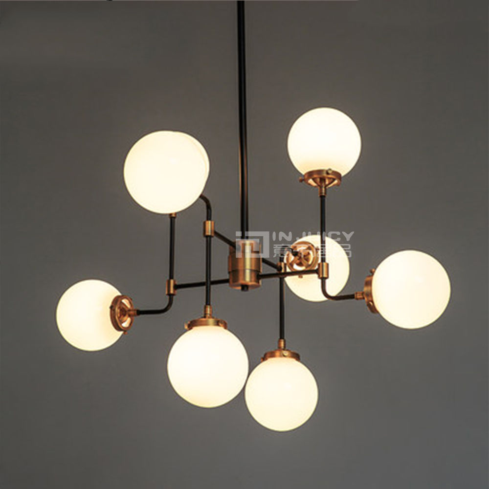 retro glass lighting bubble ball pendant lamp droplight loft cafe bar chandelier