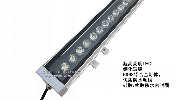 super bright outdoor project led 18x1w 1m ip65 outdoor flood wall washer light lamp ce rohs waterproof yard garden