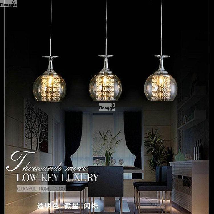 1 light luxury crystal pendant lamp with 110v-220v g9 1*40w