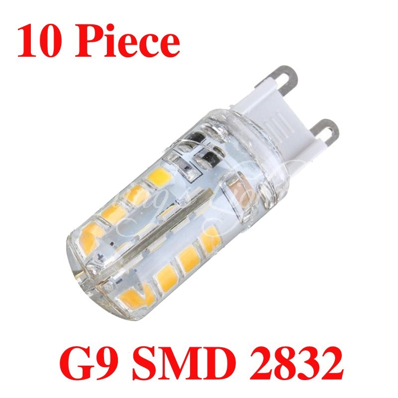 10 pcs silicone g9 3w 2835 32 smd led corn energy saving bulbs light for crystal lamp 220-240v led bulb spotlight for chandelier