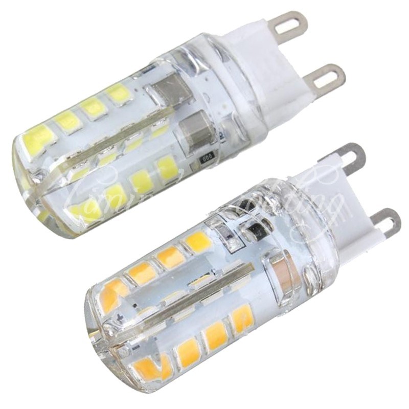 10 pcs silicone g9 3w 2835 32 smd led corn energy saving bulbs light for crystal lamp 220-240v led bulb spotlight for chandelier