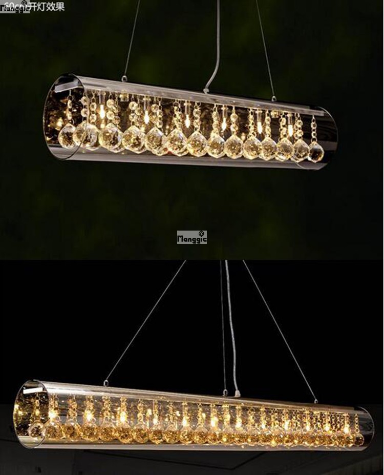 18w led modern easy install new lustre k9 crystal bar chandeliers crystal ceiling pendant for dinning room foyer decorative