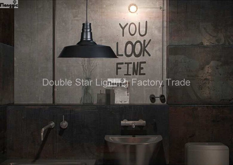 1pcs new arrival retro loft lid pendant lamp american country style bar restaurant light iron lighting 5 colors