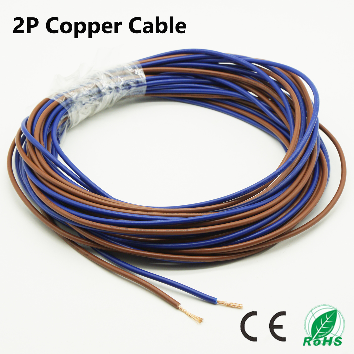 20 meters electrical wire tinned copper 2 pin 20 awg insulated pvc extension led strip cable red blue wire electric extend cord