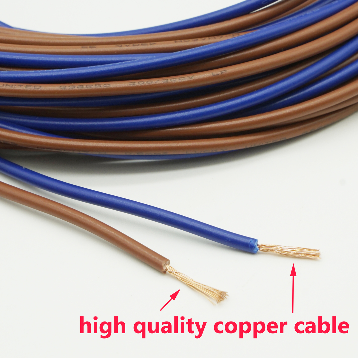 20 meters electrical wire tinned copper 2 pin 20 awg insulated pvc extension led strip cable red blue wire electric extend cord