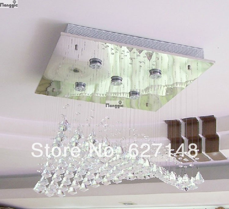 2014 promotion s guaranteed k9 crystal contemporary chandeliers modern home light l600*w600*h400mm