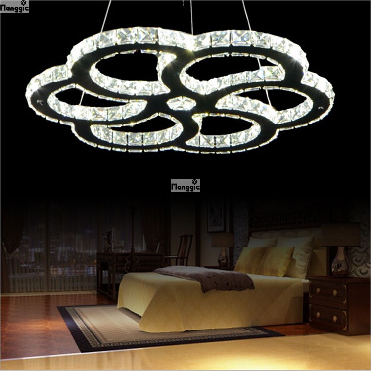 2015 diamond ring led crystal chandelier light modern led lighting circles lamp guarantee fast