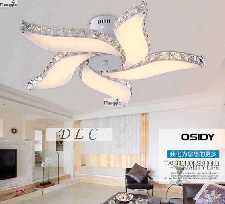 2015 led crystal light modern crystal ceiling bedroom living room home crystal ceiling lights