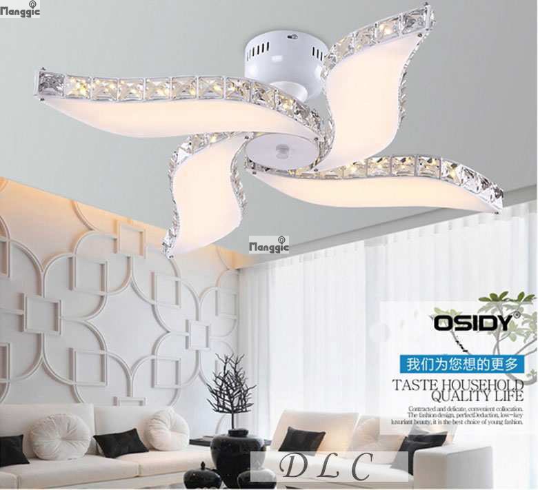 2015 led crystal light modern crystal ceiling bedroom living room home crystal ceiling lights