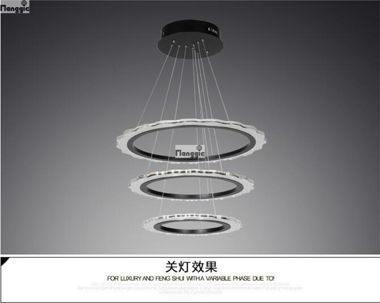 2015 new modern led pendant light, acrylic circle hanging lights, ac 85-260v lustre fixture 40cm 60cm 80cm fast !