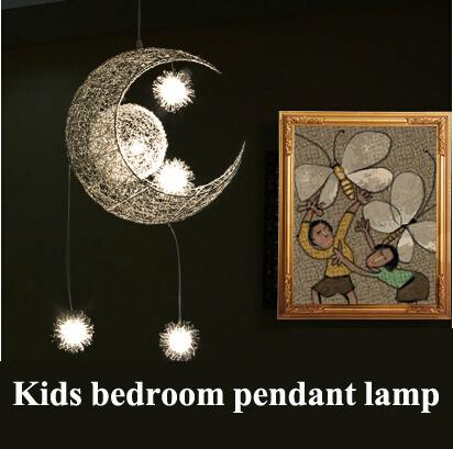 2016 modern creative christmas gift g4 led magic moon & star ceiling children kid child bedroom home pendant lamp light lighting