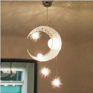 2016 modern creative christmas gift g4 led magic moon & star ceiling children kid child bedroom home pendant lamp light lighting