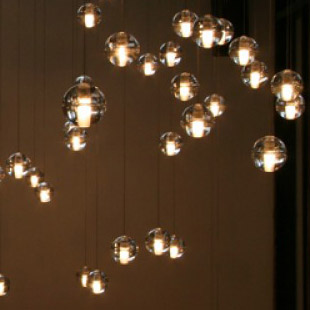 3/7/14 pcs 100mm bar rain star led pendant crystal glass ball lamp shower chandelier light lighting christmas decoration
