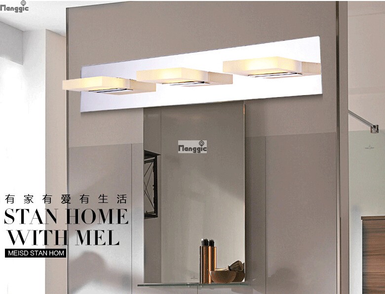 30w led waterproof bathroom mirror vanity lights 5 light fixture minimalist ac110-240v wall lamps rohs/ce