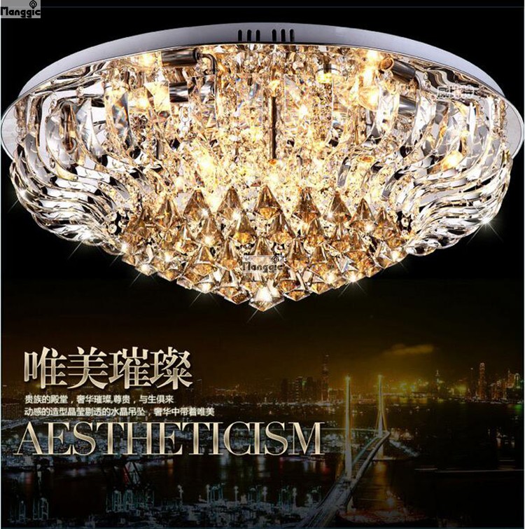 45cm high-quality modern fashion living room crystal ceiling light k9 luxury crystal lamps shk258-450