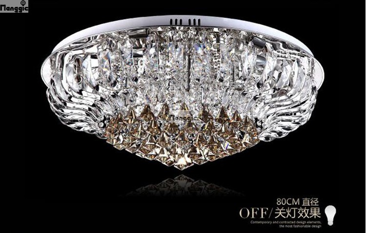 45cm high-quality modern fashion living room crystal ceiling light k9 luxury crystal lamps shk258-450