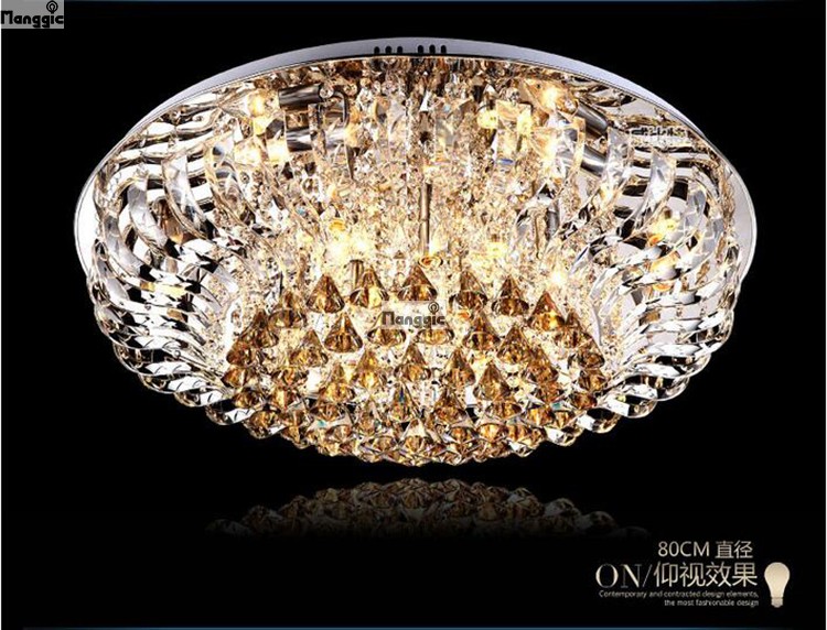 45cm high-quality modern fashion living room crystal ceiling light k9 luxury crystal lamps shk258-450