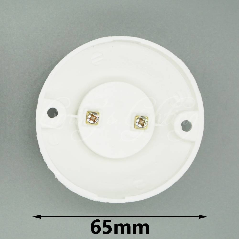 5pcs/lot e27 lamp bases,circular e27 socket,colour and iustre is white,no greater than ac250v 60w lamp holder