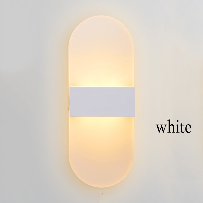 6w modern bedroom wall lamps applique bathroom sconces home lighting led strip wall light fixtures acrylic led wall lights