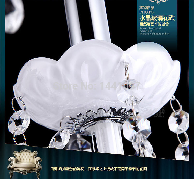 ac90-260v led k9 modern crystal light pendant lights crystal lighting living room bedroom lamp