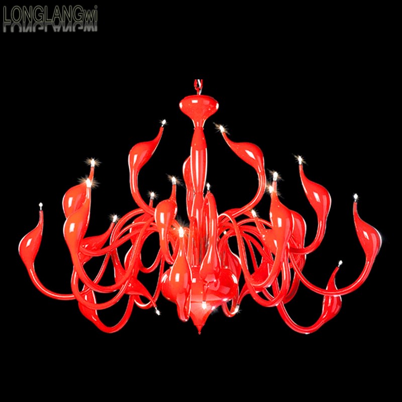 art deco european candle crystal led swan chandeliers bedroom living room modern decoration g4 18 lighting