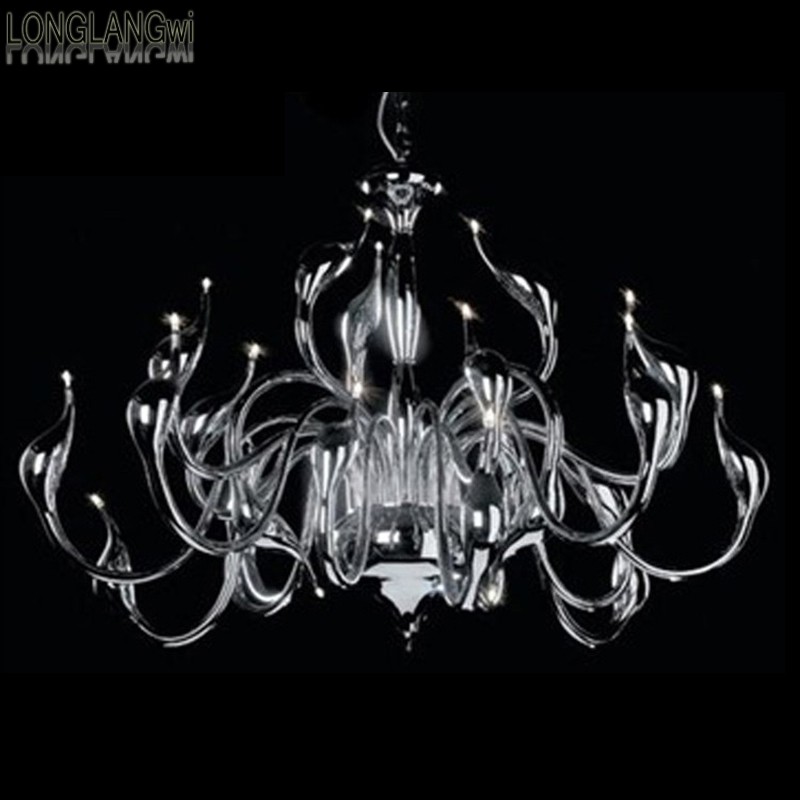 art deco european candle crystal led swan chandeliers bedroom living room modern decoration g4 24 lighting