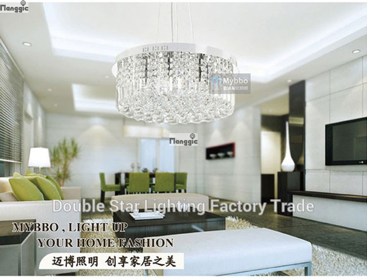 brief modern restaurant led crystal lamp pendant lighting