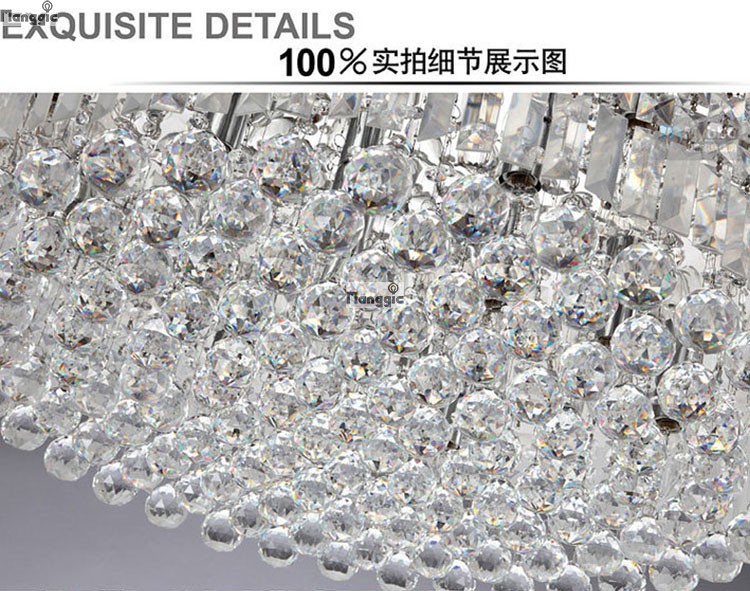 brief modern restaurant led crystal lamp pendant lighting