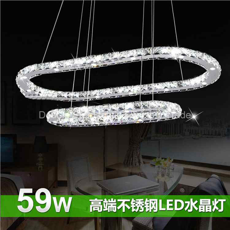 china supplier new product crystal three rings chandeliers pendant lamp