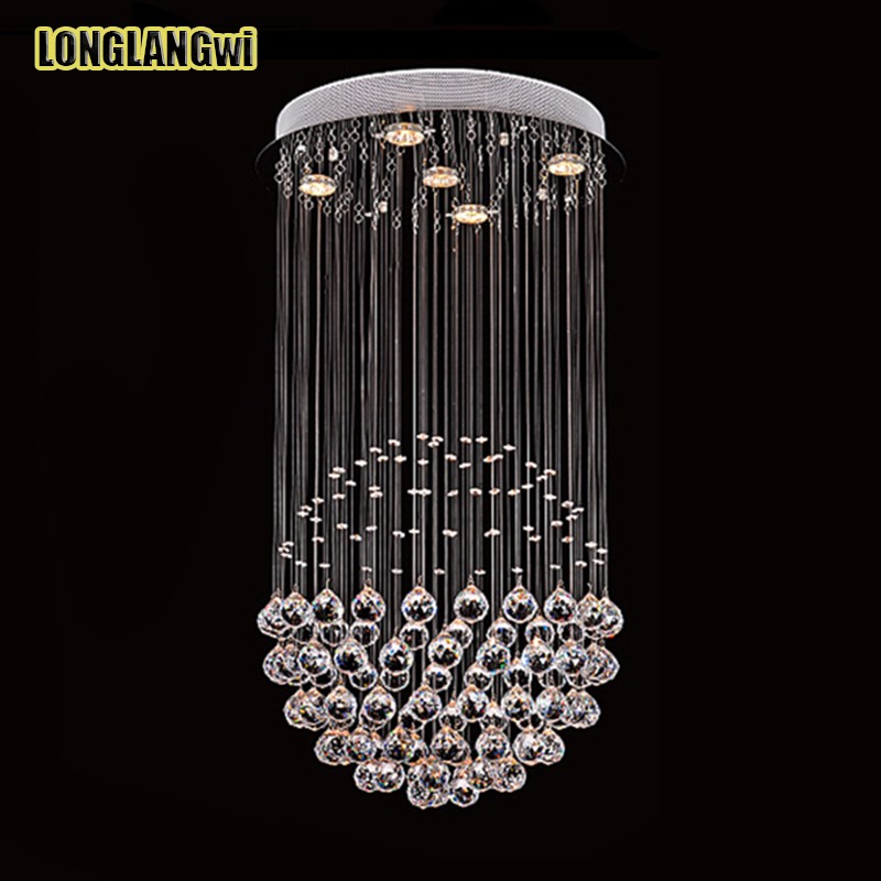 dia50cm best price spherical ball chandelier crystal lamp living room lamp white led light k9 crystal lighting