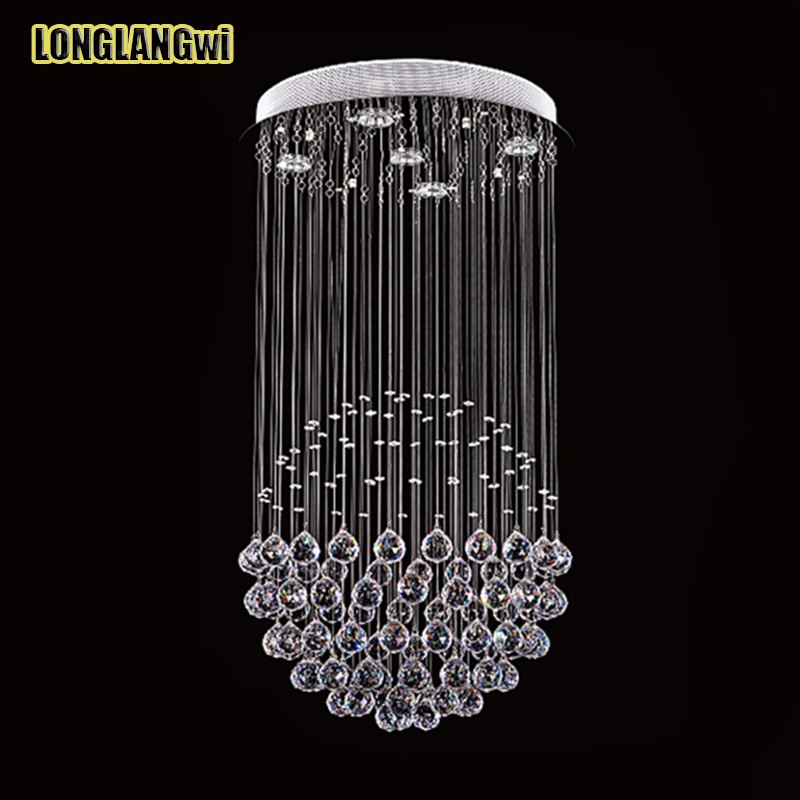 dia50cm best price spherical ball chandelier crystal lamp living room lamp white led light k9 crystal lighting