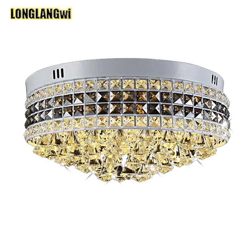 diameter 60cm modern crystal led ceiling lights for indoor lamp lamparas de techo surface mounting ceiling lamp for bedroom