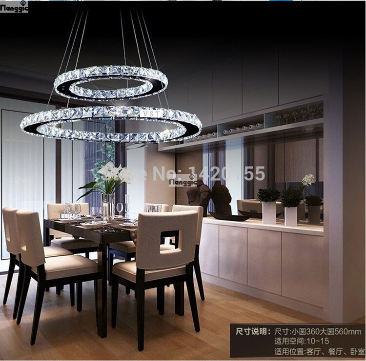 diamond ring led crystal chandelier light modern chandelier circles guarantee +