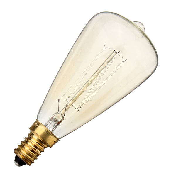 e14 base st48 retro incandescent light lamp bulb fixtures glass led edison bulb 40w 220v for pendant lamps