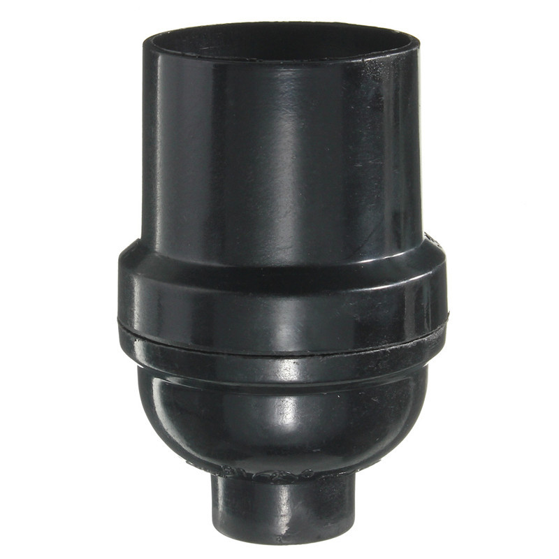 e27/e26 4a 250w light bulb lamp holder pendant edison screw cap socket vintage black 250v black