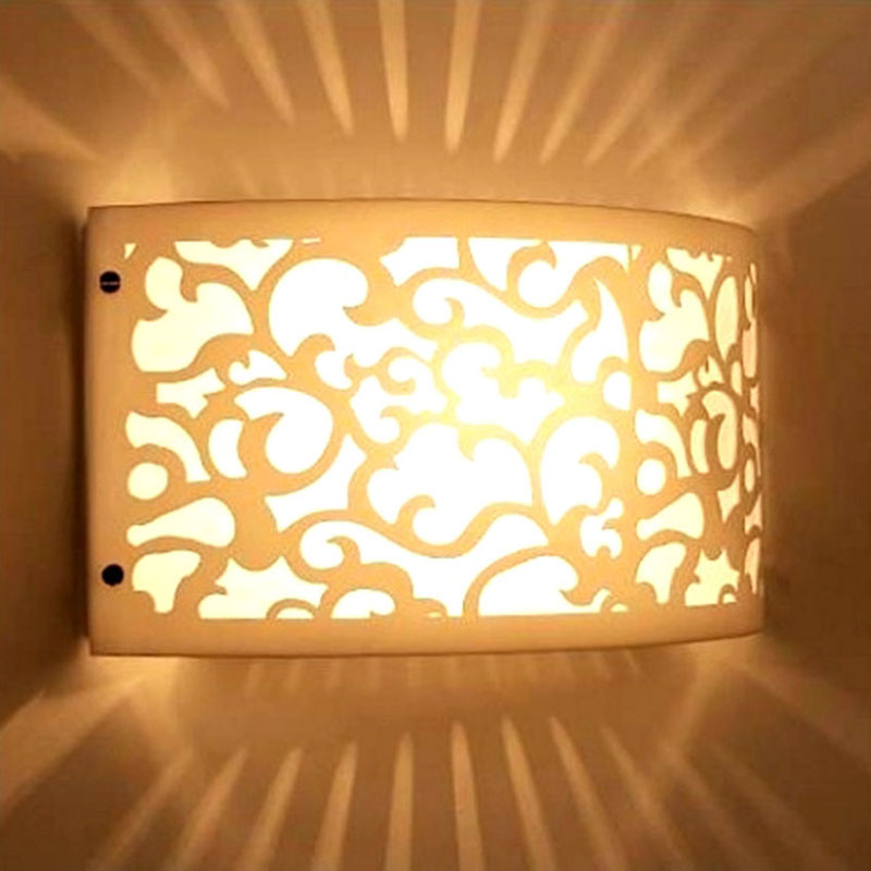 fashion laser carved led wall lamps wall lights bedroom bedside lamp