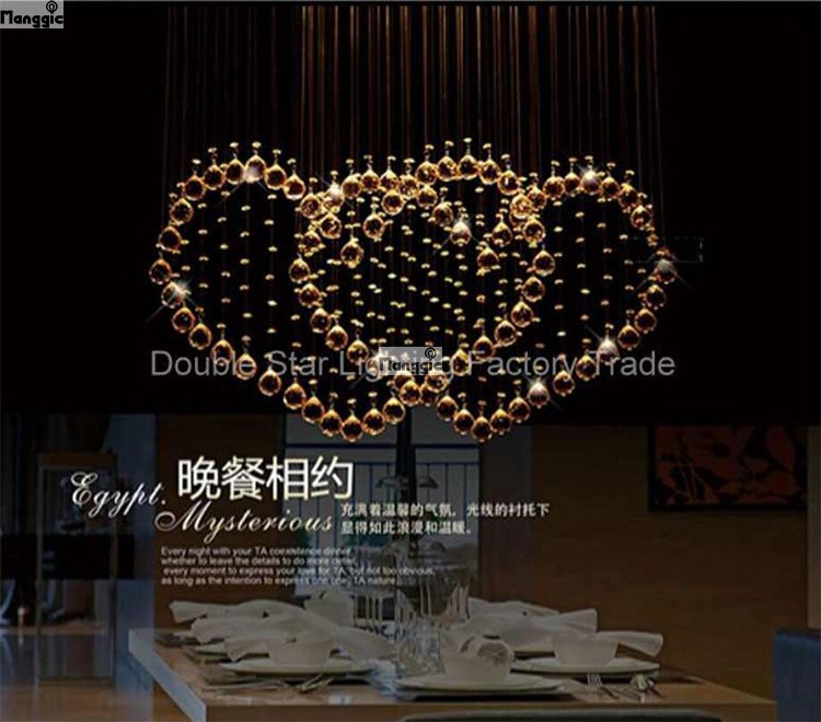 heart-shaped ceiling lamp modern minimalist double heart crystal lamp restaurant bar crystal led lights bedroom living room lamp