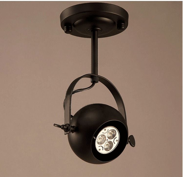 industrial led spot lamp black for cafe and shop luminaria spot light loft vintage retro lamp nordic chandelier