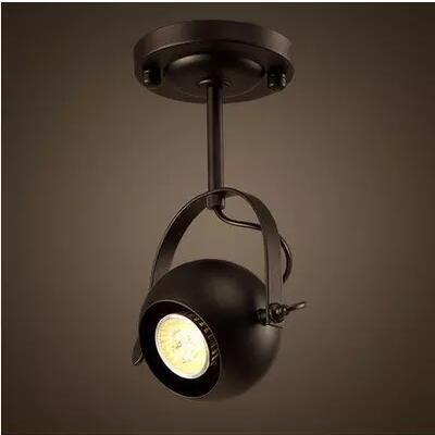 industrial led spot lamp black for cafe and shop luminaria spot light loft vintage retro lamp nordic chandelier