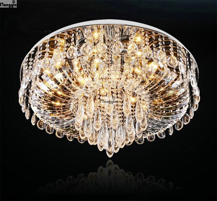 k9 kristal plafond verlichting lustres de teto lustres de cristal decoratie home verlichting diameter 170cm gratis verzending