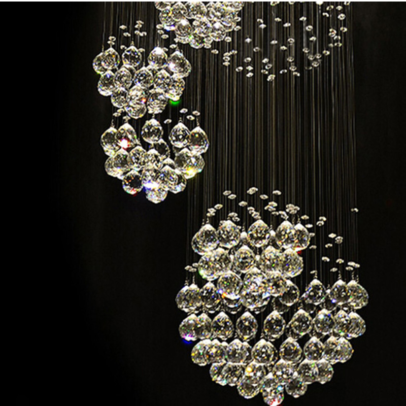 large new modern k9 led crystal chandeliers crystal lamp for the lobby el guaranteed dia55 x h250cm