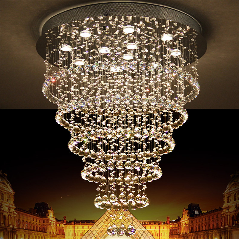 led crystal ceiling lights restaurant lamp led ceiling hanging wire crystal lamp bedroom lamp creative lighting