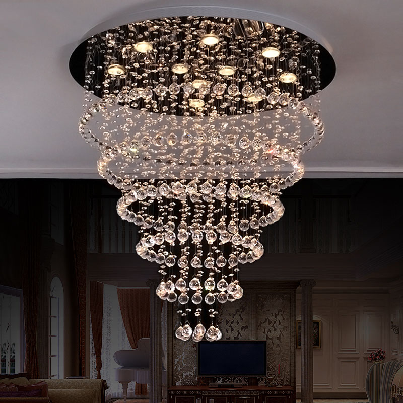 led crystal ceiling lights restaurant lamp led ceiling hanging wire crystal lamp bedroom lamp creative lighting